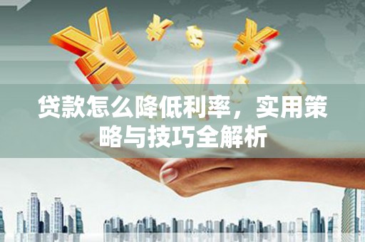 特克斯贷款怎么降低利率，实用策略与技巧全解析