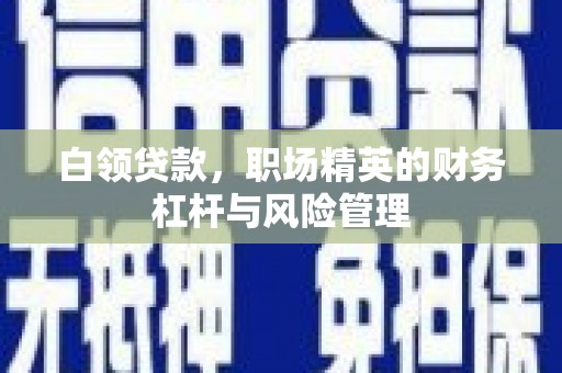 特克斯白领贷款，职场精英的财务杠杆与风险管理
