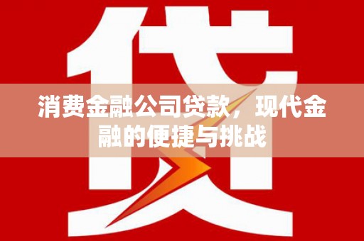 特克斯消费金融公司贷款，现代金融的便捷与挑战