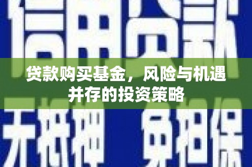 特克斯贷款购买基金，风险与机遇并存的投资策略