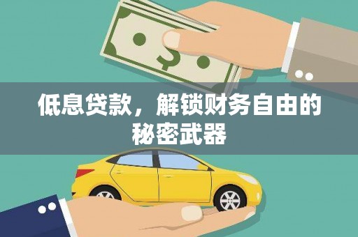 特克斯低息贷款，解锁财务自由的秘密武器