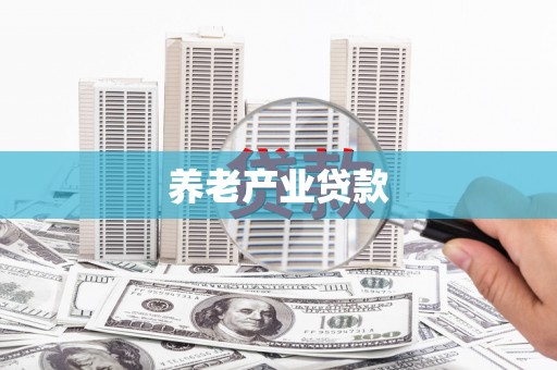 特克斯养老产业贷款