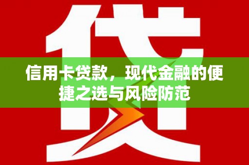 特克斯信用卡贷款，现代金融的便捷之选与风险防范