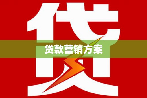 特克斯贷款营销方案