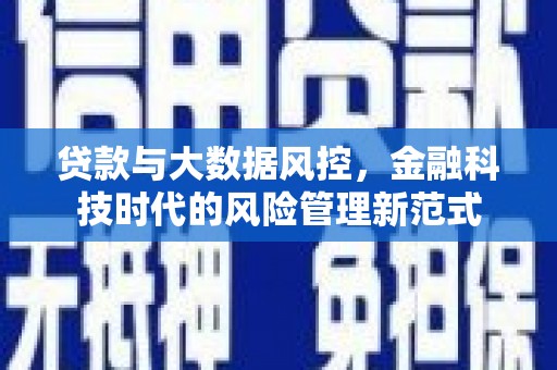 特克斯贷款与大数据风控，金融科技时代的风险管理新范式
