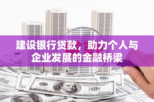 特克斯建设银行贷款，助力个人与企业发展的金融桥梁