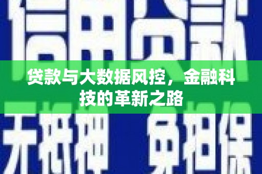 特克斯贷款与大数据风控，金融科技的革新之路