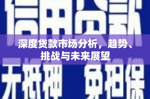 特克斯深度贷款市场分析，趋势、挑战与未来展望