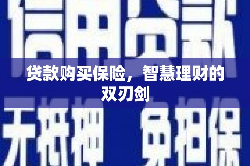 特克斯贷款购买保险，智慧理财的双刃剑