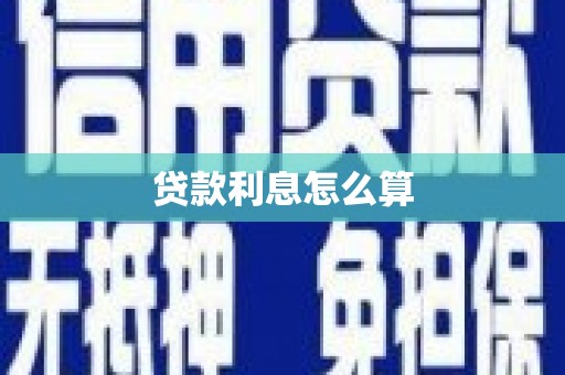 特克斯贷款利息怎么算