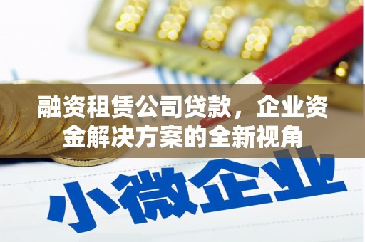 特克斯融资租赁公司贷款，企业资金解决方案的全新视角