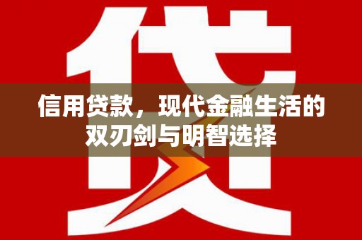 特克斯信用贷款，现代金融生活的双刃剑与明智选择