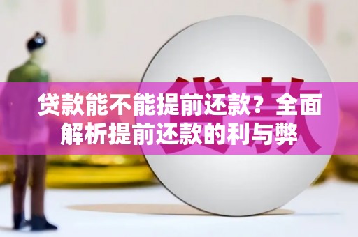 特克斯贷款能不能提前还款？全面解析提前还款的利与弊