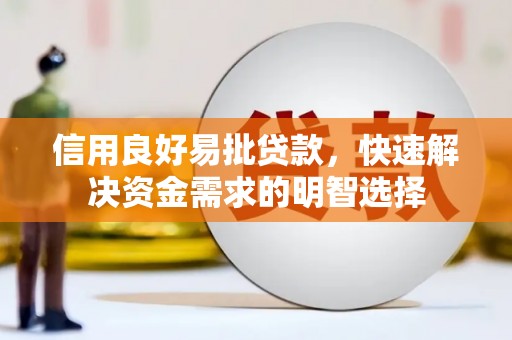 特克斯信用良好易批贷款，快速解决资金需求的明智选择