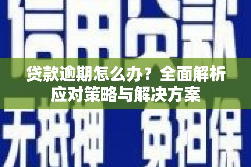 特克斯贷款逾期怎么办？全面解析应对策略与解决方案