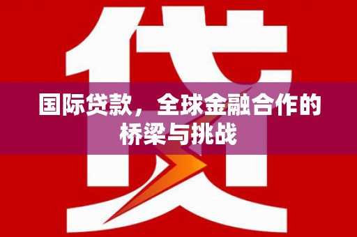 特克斯国际贷款，全球金融合作的桥梁与挑战