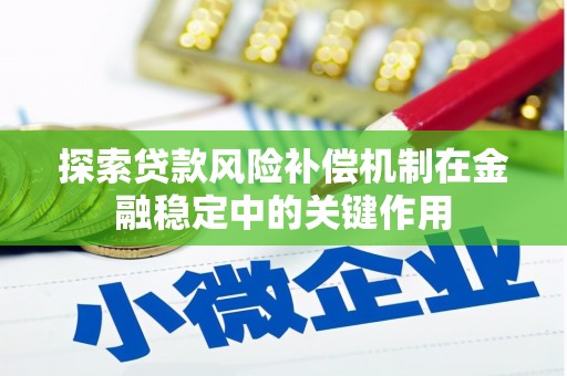 特克斯探索贷款风险补偿机制在金融稳定中的关键作用