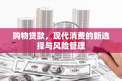 特克斯购物贷款，现代消费的新选择与风险管理