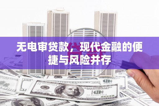 特克斯无电审贷款，现代金融的便捷与风险并存