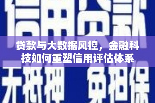 特克斯贷款与大数据风控，金融科技如何重塑信用评估体系