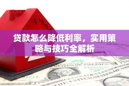 特克斯贷款怎么降低利率，实用策略与技巧全解析
