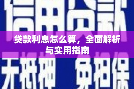 特克斯贷款利息怎么算，全面解析与实用指南