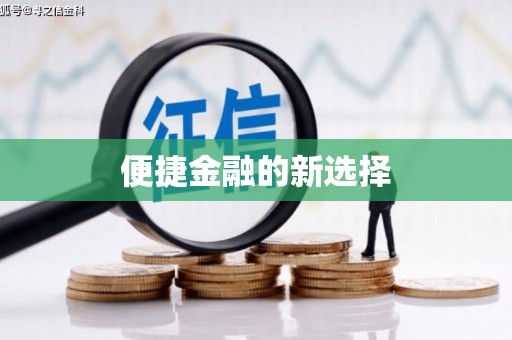 特克斯便捷金融的新选择