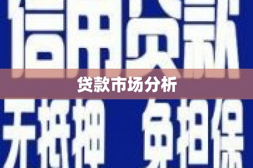 特克斯贷款市场分析