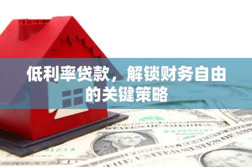 特克斯低利率贷款，解锁财务自由的关键策略