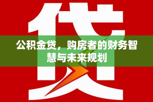 特克斯公积金贷，购房者的财务智慧与未来规划