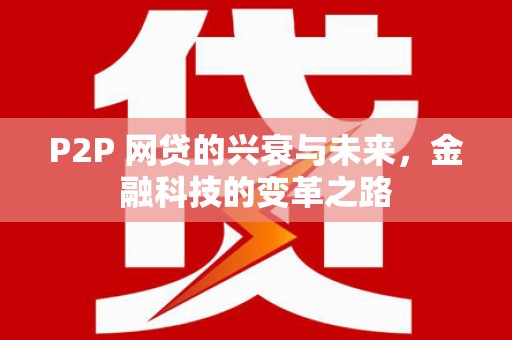 特克斯P2P 网贷的兴衰与未来，金融科技的变革之路