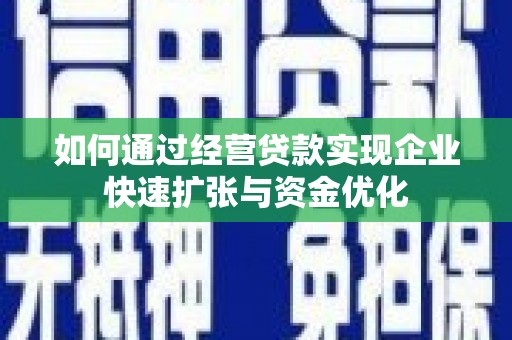 特克斯如何通过经营贷款实现企业快速扩张与资金优化