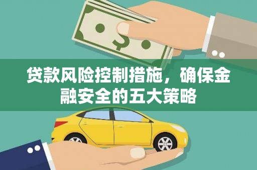 特克斯贷款风险控制措施，确保金融安全的五大策略