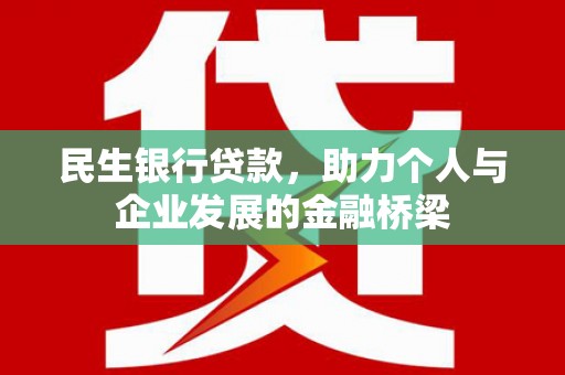 特克斯民生银行贷款，助力个人与企业发展的金融桥梁