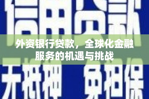 特克斯外资银行贷款，全球化金融服务的机遇与挑战