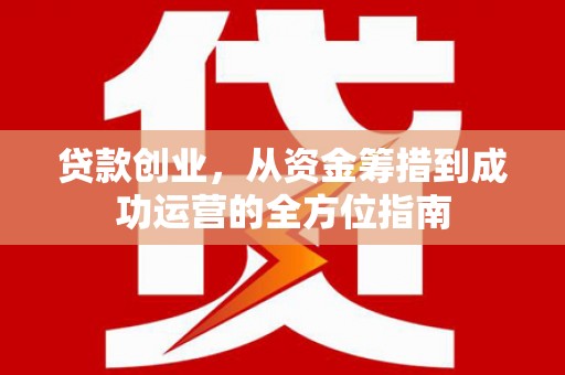 特克斯贷款创业，从资金筹措到成功运营的全方位指南