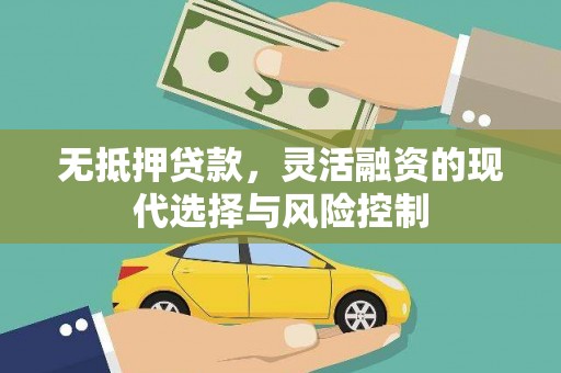 特克斯无抵押贷款，灵活融资的现代选择与风险控制