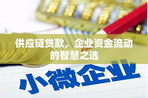 特克斯供应链贷款，企业资金流动的智慧之选