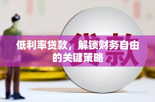 特克斯低利率贷款，解锁财务自由的关键策略