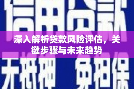 特克斯深入解析贷款风险评估，关键步骤与未来趋势