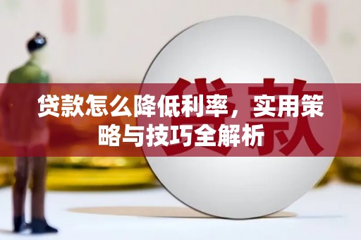特克斯贷款怎么降低利率，实用策略与技巧全解析