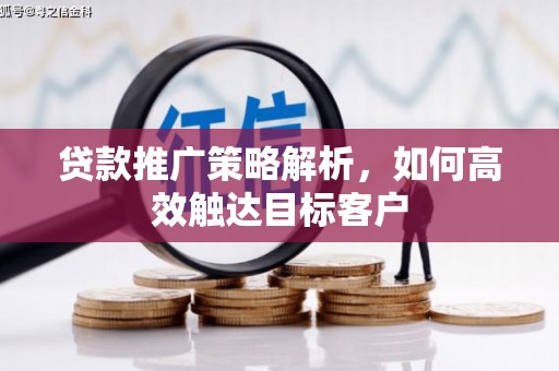 特克斯贷款推广策略解析，如何高效触达目标客户