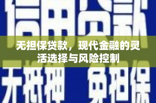 特克斯无担保贷款，现代金融的灵活选择与风险控制