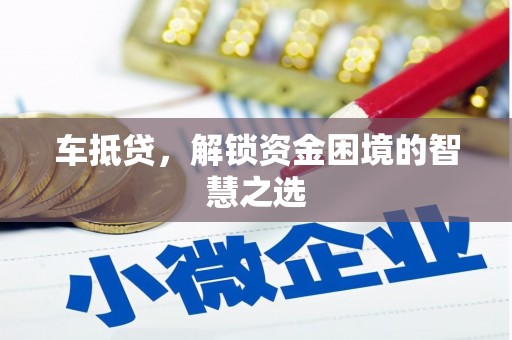 特克斯车抵贷，解锁资金困境的智慧之选