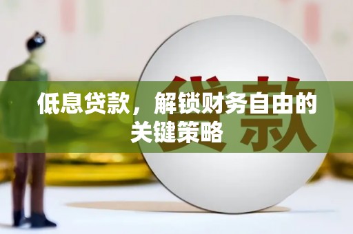 特克斯低息贷款，解锁财务自由的关键策略