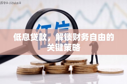 特克斯低息贷款，解锁财务自由的关键策略