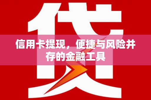 特克斯信用卡提现，便捷与风险并存的金融工具