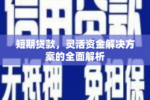 特克斯短期贷款，灵活资金解决方案的全面解析