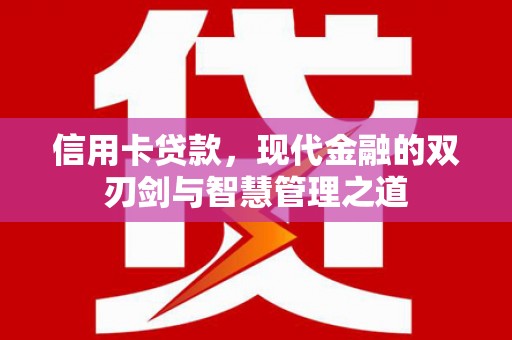 特克斯信用卡贷款，现代金融的双刃剑与智慧管理之道