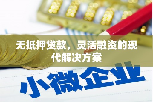 特克斯无抵押贷款，灵活融资的现代解决方案